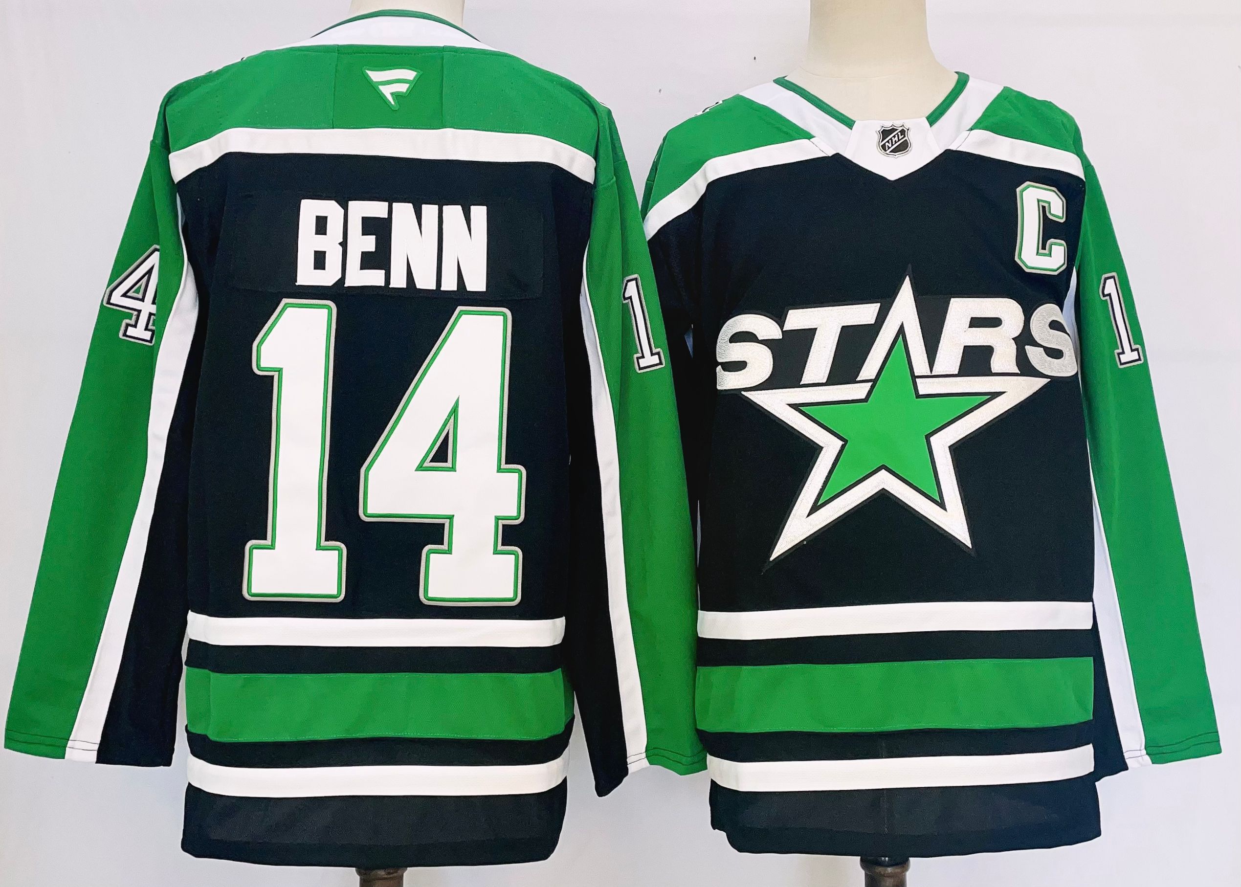 Men Dallas Stars #14 Benn Black 2025 Home Premier Player NHL Jersey style 1